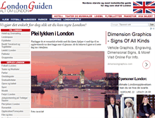 Tablet Screenshot of londonguiden.no